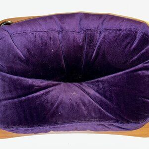 Brookstone Mind Reader Bamboo Lap Desk CushionPillow Tray Laptop Purple-I059